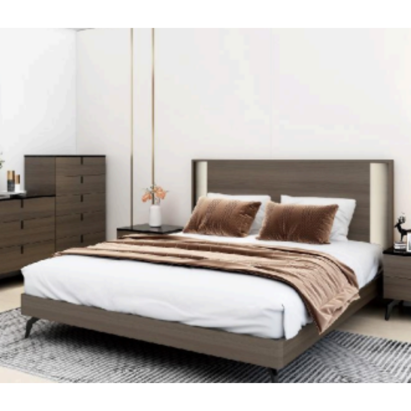 King Bed BB01-W6(98) + BW1820A