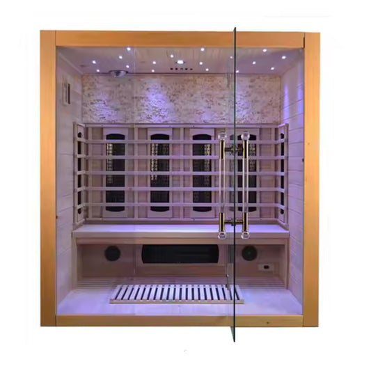 Full Spectrum Carbon Infrared Sauna Cabin SMT-041HC (4 Person Size)