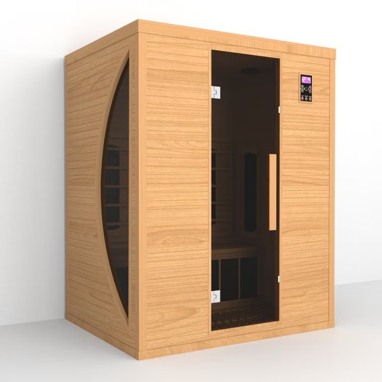 Luxury Infrared Sauna Cabin with LED Therapy – Model SMT-L Series (1 to 3 Person)