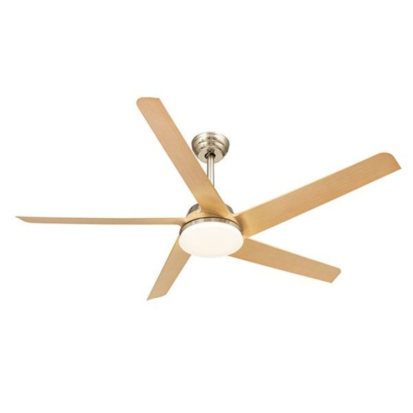 KBS-52K151 Brushed Nickel Maple Ceiling Fan with LED Light