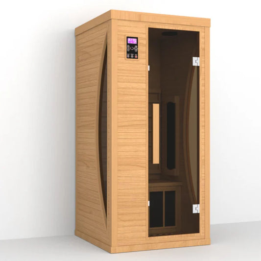 Luxury Infrared Sauna Cabin with LED Therapy – Model SMT-L Series (1 to 3 Person)