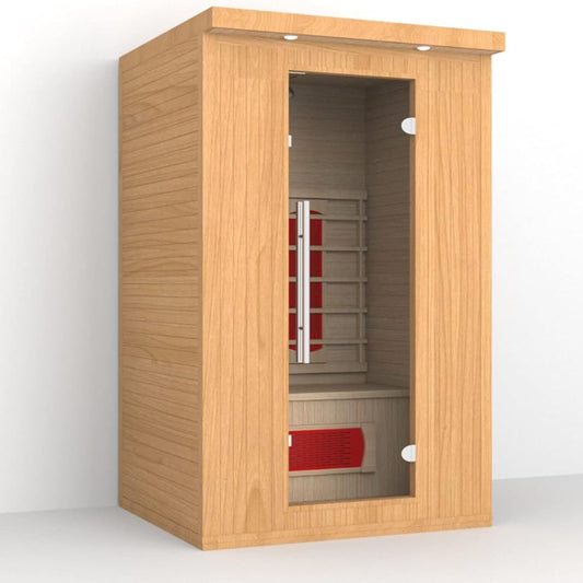 Infrared Sauna Cabin with LED Therapy – Model SMT-021HA (2-Person Size)