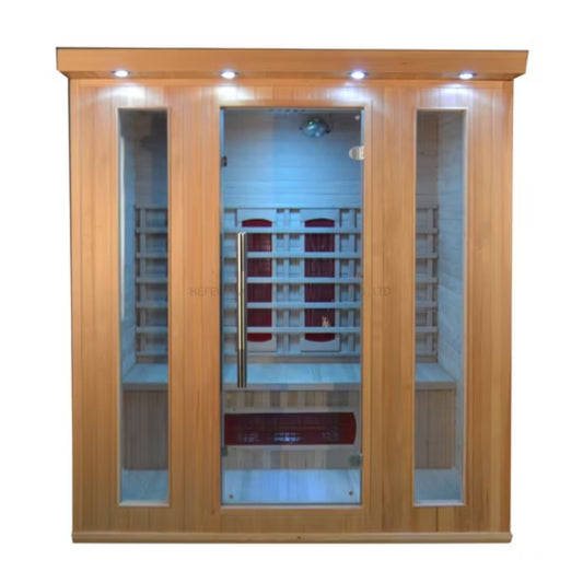 Infrared Sauna Cabin with LED Therapy – Model SMT-041HA (4-Person Size)
