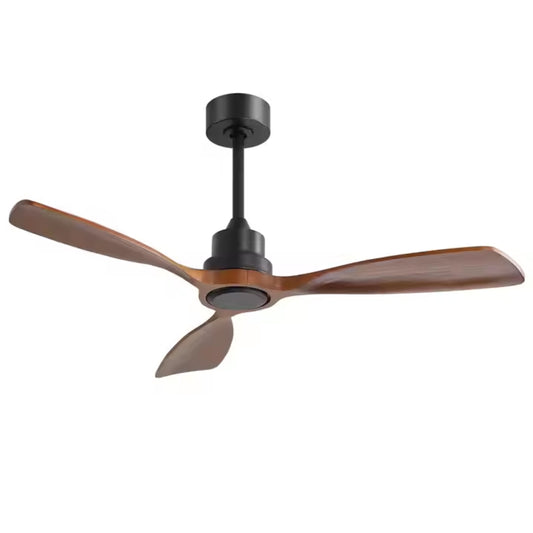 KBS-48K010 Matte Black Walnut Wood Ceiling Fan