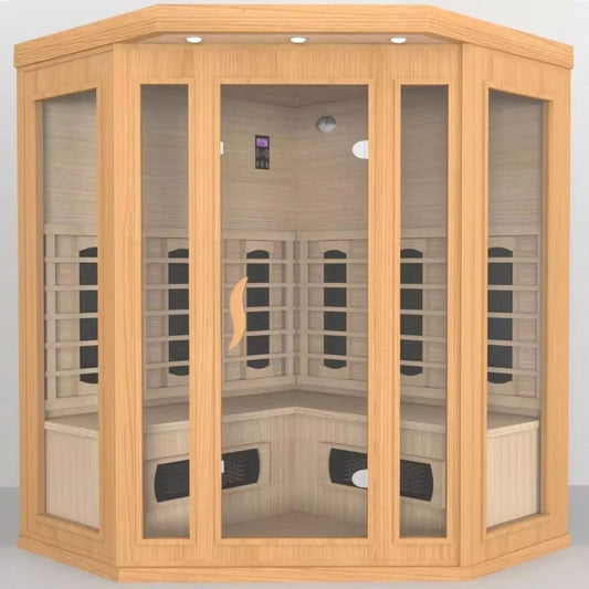 SMT-042HB Corner Infrared Sauna for 3–4 Persons