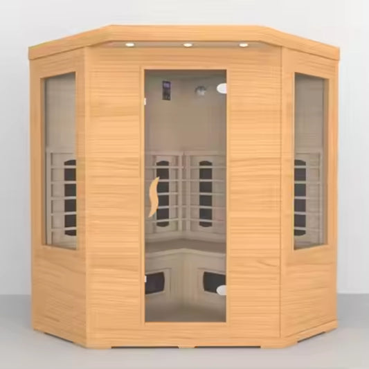 SMT-042HC Corner Infrared Sauna for 3–4 Persons