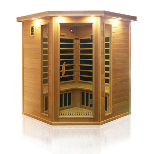 SMT-042PA Corner Infrared Sauna for 3–4 Persons