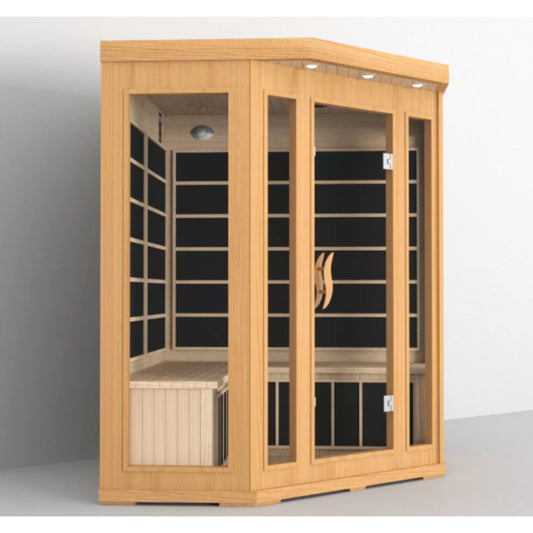 SMT-042PD Corner Infrared Sauna for 3–4 Persons