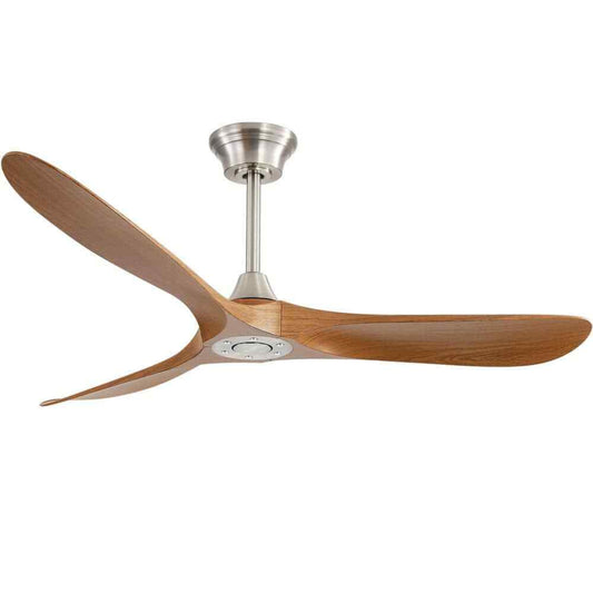 KBS-6004 Matte Black 60-Inch Walnut Wood Ceiling Fan