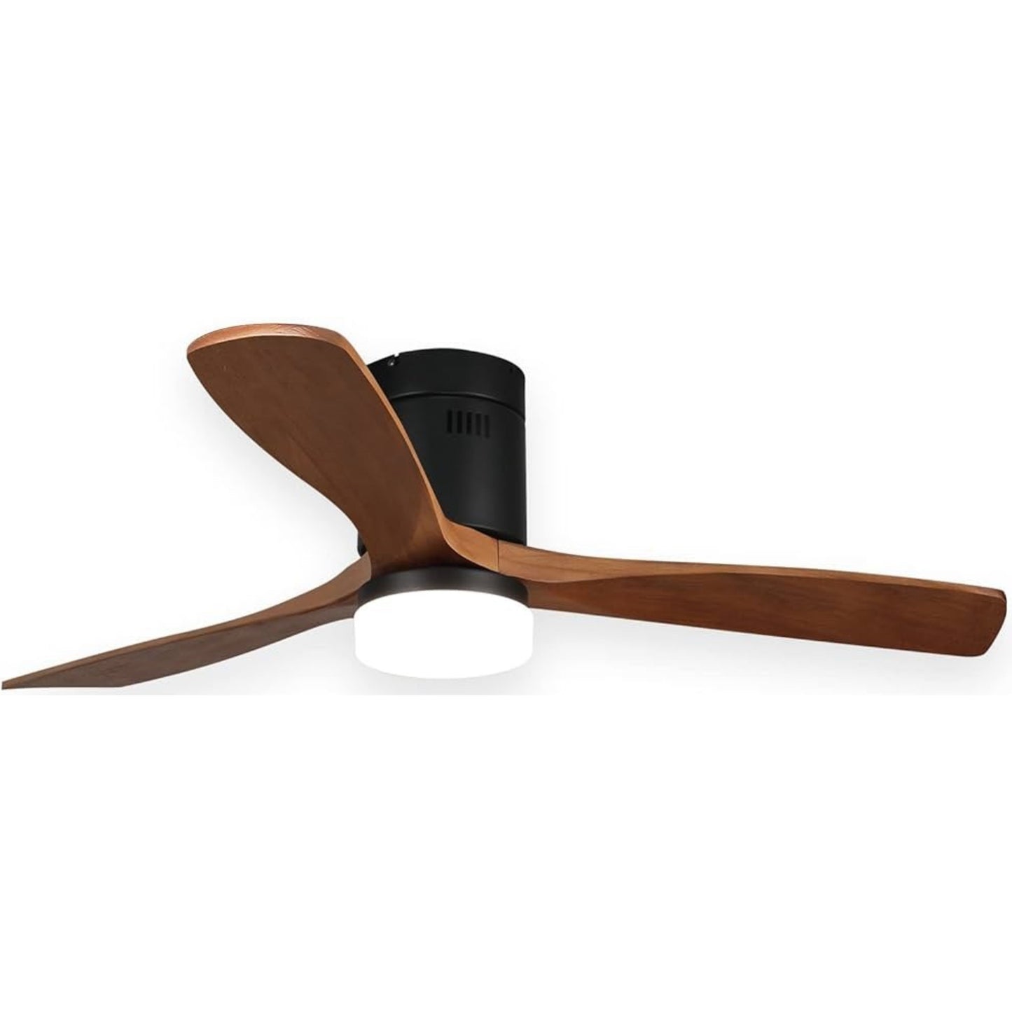 KBS-52144 Solid Wood Walnut Ceiling Fan with LED Light