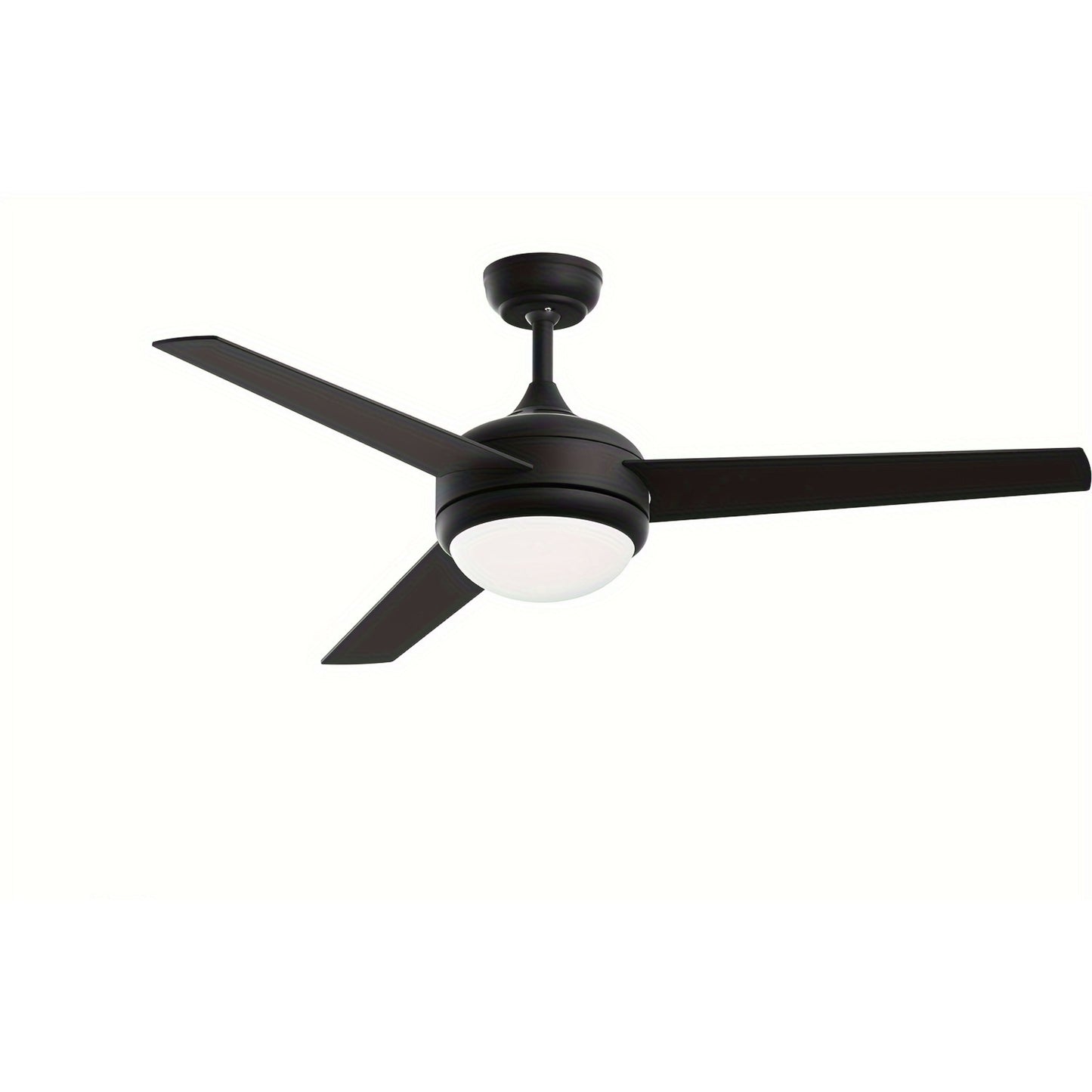 KBS-52150-1 Black Plywood Ceiling Fan with Glass Light