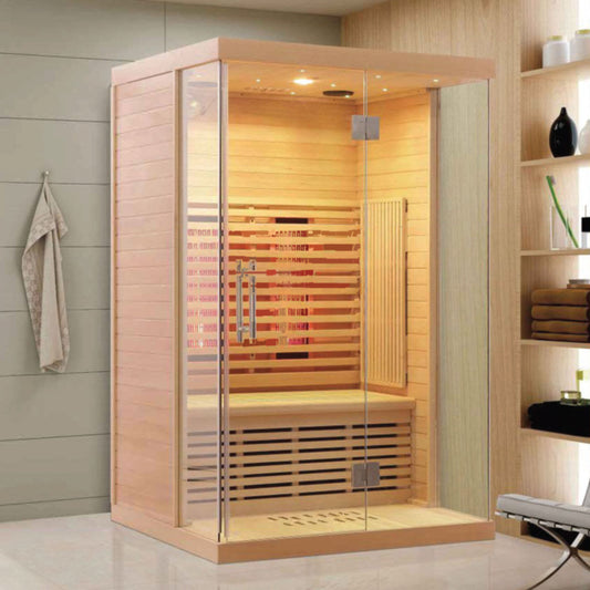Full Spectrum Carbon Infrared Sauna Cabin SMT-021HC (1–3 Person Sizes)
