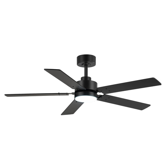 KBS-52K217 Black Plywood Blade Ceiling Fan with LED Light