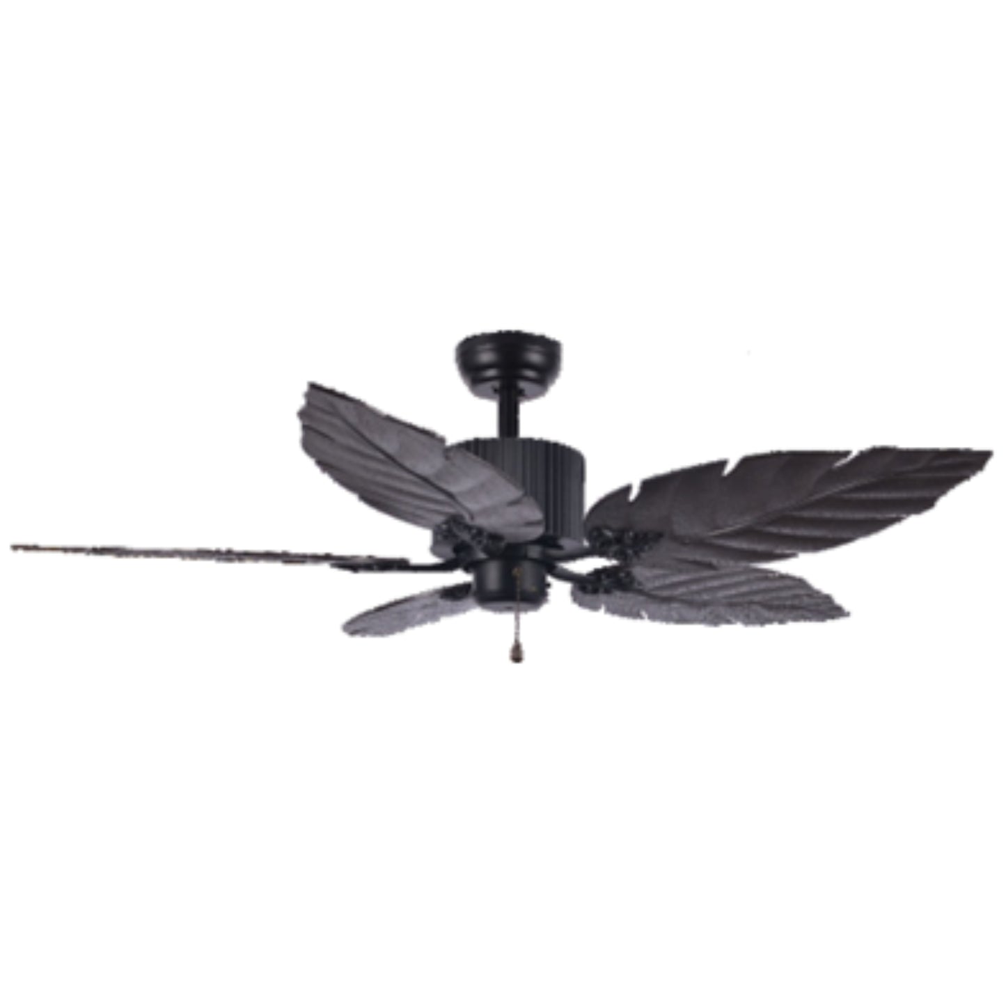 KBS-4808 Matte Black Ceiling Fan with Dark Yellow Blades