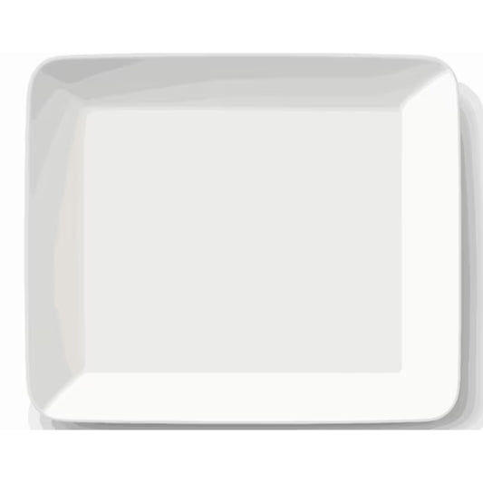 Square Ceramic Plate – 325x310x25mm (Model A23724)