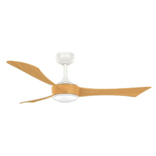 KBS-52K166 Matte White Maple Ceiling Fan with LED Light