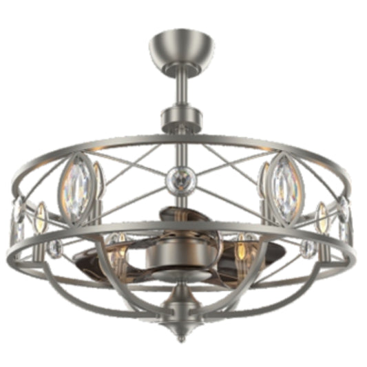 KBS-29K002 Brushed Nickel Ceiling Fan with E14 Lights