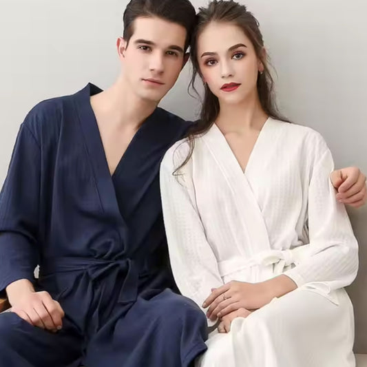 Waffle Weave Robe – Lightweight & Breathable Comfort