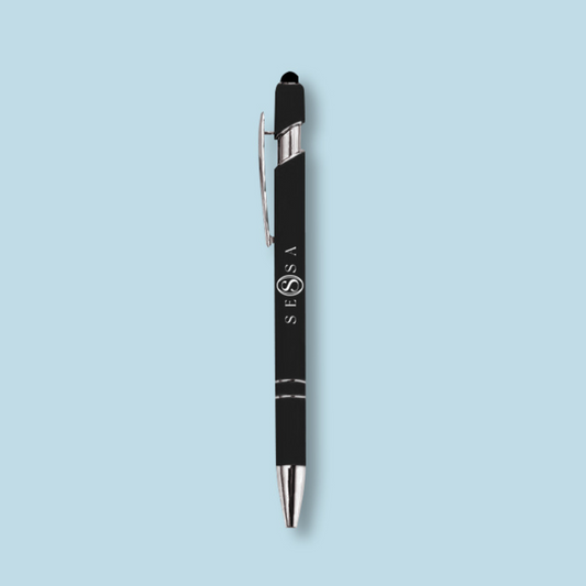 Black Ballpoint Pen with Customizable Logo – Sleek & Professional