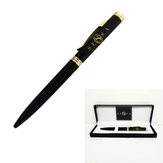 Black & Gold Ballpoint Pen – Luxury Gift with Matching Box