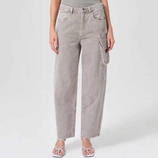 Women's Relaxed Fit Utility Cargo Jeans Pant