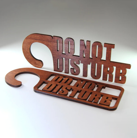 Premium Wooden DND Door Sign – Elegant Privacy Sign for Hotels & Resorts