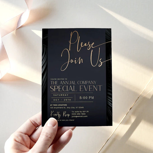 Elegant Event Invitations for Hotel Gatherings & Special Occasions