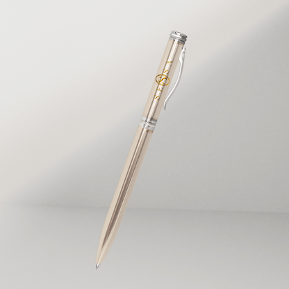 Silver & Gold Ballpoint Pen – Luxury Gift with Matching Box