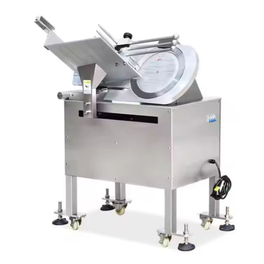 Heavy-Duty Commercial Meat, Cheese & Vegetable Slicer – Electric Precision Cutter for Professional Kitchens
