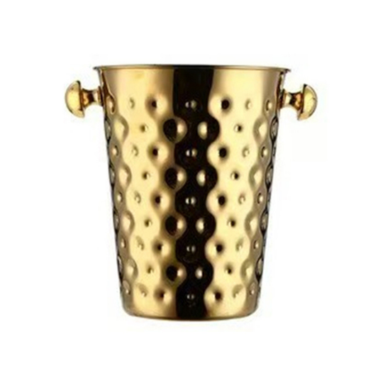 Gold Stainless Steel Wine Bucket – 23cm Height